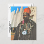 レプリカヴィンテージガーナ、部族のチーフ ポストカード (正面/裏面)