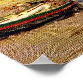 レプリカヴィンテージスペイン、シトゲス水辺 ポスター (角)