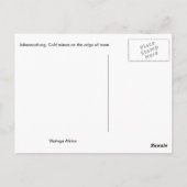 レプリカヴィンテージヨハネスバーグ、金ゴールド鉱山 ポストカード (裏面)