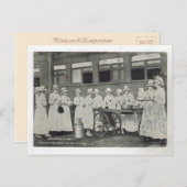 レプリカヴィンテージ赤十字食堂の労働者、 ポストカード (正面/裏面)