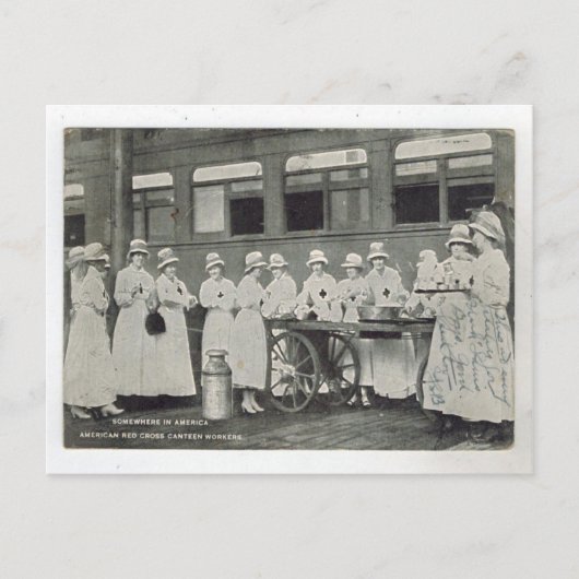 レプリカヴィンテージ赤十字食堂の労働者、 ポストカード (正面)