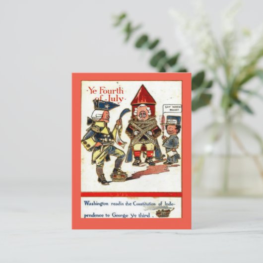 レプリカヴィンテージ7月はがきGeorge IIIの4番目 ポストカード (スタンド正面)