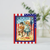 レプリカヴィンテージ7月4日、子供祝の ポストカード (スタンド正面)