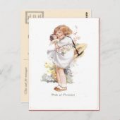 レプリカヴィンテージ、所有のプライド、少女、人形 ポストカード (正面/裏面)