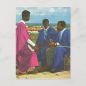レプリカ ヴィンテージ 大学の学生、アクラ、ガーナ ポストカード (正面)