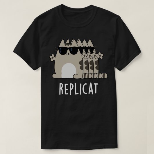 レプリケートおもしろいされたCat Pun Tシャツ (デザイン正面)