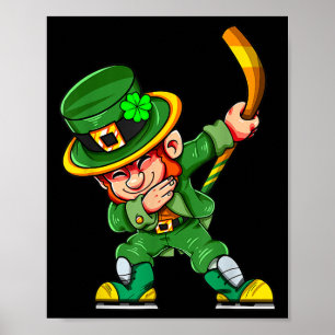 レプレおもしろいチョー遊ンホッケーSt patricks dayスポーツ ポスター