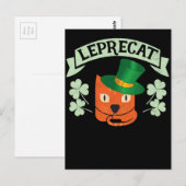 レプレキャットレプレシャンキャットSt pattys day ポストカード (正面/裏面)