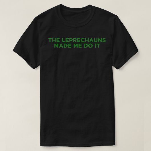 レプレクスンは私にそれをさせた Tシャツ (デザイン正面)