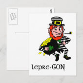 レプレコン・レプレシャン金ゴールドの窃盗ポット ポストカード (正面/裏面)