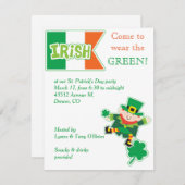 レプレシャウンSt patricks dayパーティの招待状 招待状 (正面/裏面)