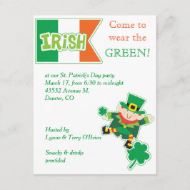 レプレシャウンSt patricks dayパーティの招待状 招待状