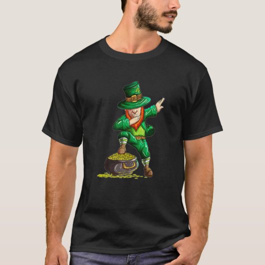 レプレシャンがダブダビング金ゴールドポットSt patricks Tシャツ (正面)