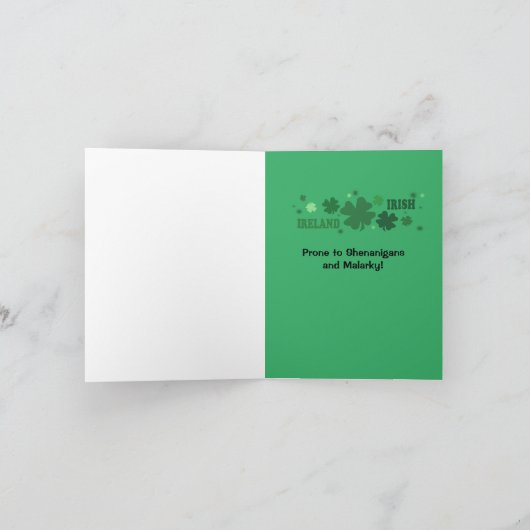 レプレシャンは私にそれを折り畳んだグリーティングカードを作った カード (内部)