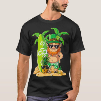 レプレシャンハワイアンサーフィンSt patricks dayメンズ Tシャツ
