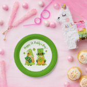 レプレシャン格言シャムロックハッピー聖パディの日 ペーパープレート (パーティー)