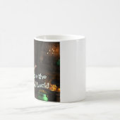 レプレシャン漫画ガール金ゴールドのポットの隣 コーヒーマグカップ (中央)