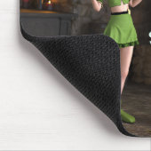 レプレシャン漫画ガール金ゴールドのポットの隣 マウスパッド (コーナー)