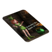 レプレシャン漫画ガール金ゴールドのポットの隣 マグネット (右側)