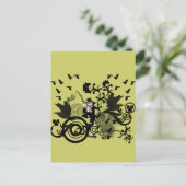 レプレシャン語（黒） ポストカード (スタンド正面)