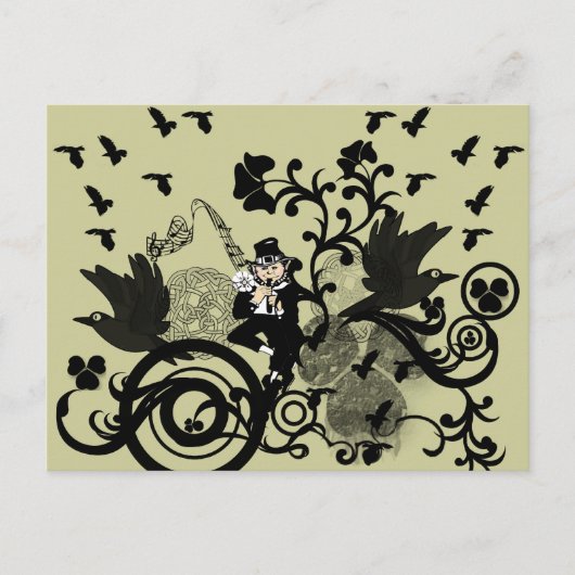 レプレシャン語（黒） ポストカード (正面)