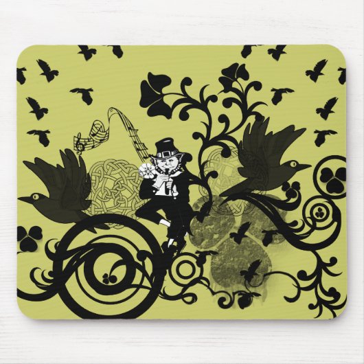 レプレシャン語（黒） マウスパッド (正面)