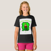 レプレシャン魔法ガールズブラックベーシックTシャツ Tシャツ (正面フル)