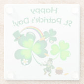 レプレシャン&シャムロック ガラスコースター (裏面)