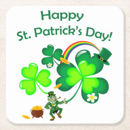 レプレシャン&シャムロック スクエアペーパーコースター