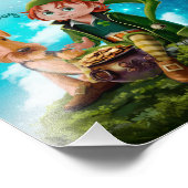 レプレショーボーイ、アイリッシュテリアと金ゴールドポット フォトプリント            (角)