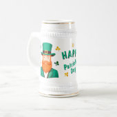 レプレショーンクローバーシャムロックパトリックの日 ビールジョッキ (正面左)