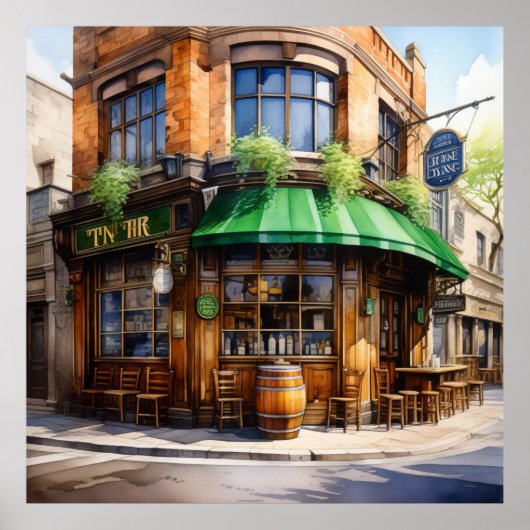 レプレショーンズリトリートAフィクションIrish Ai Pub ポスター (正面)