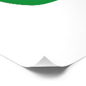 レプレショーンセントパトリックの日グリーンブラック ポスター (コーナー)