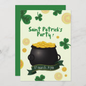 レプレショーンセントパトリックの日パーティの招待状 招待状 (正面/裏面)