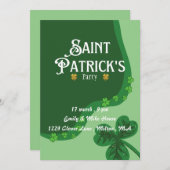 レプレショーンセントパトリックの日パーティの招待状 招待状 (正面/裏面)