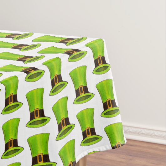 レプレショーントップハットラッキーグリーンセントパトリックの日 テーブルクロス (インサイチュ)