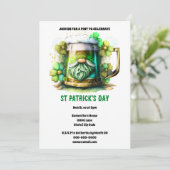 レプレショーンビールtankard shamrock flowers holiday 招待状 (スタンド正面)