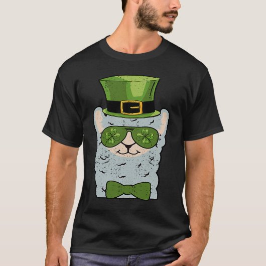 レプレショーンラマ首席アルパカSt patricks dayアニマ Tシャツ (正面)