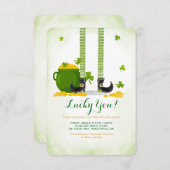 レプレショーンレッグスセントパトリックの日招待状 招待状 (正面/裏面)