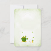 レプレショーンレッグスセントパトリックの日招待状 招待状 (裏面)