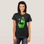 レプレショーン恐竜シャムロックCSaint patricks day Tシャツ (正面フル)