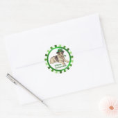 レプレショーン犬 ラウンドシール (封筒)
