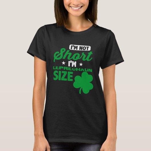 レプレショーン・ショート・パーソンSt patricks day・ドリンク Tシャツ (正面)