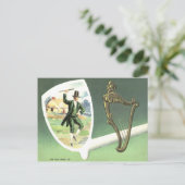 レプレショーン・ハープ・オブ・エリン・クレイ・パイプ・ジグ ポストカード (スタンド正面)