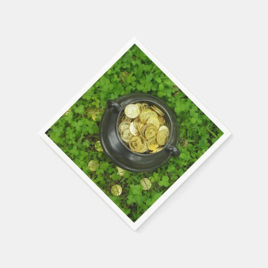 レプレショーーンの金ゴールドポット!ナプキン スタンダードカクテルナプキン (角)