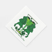 レプレチャウンカクテルシャームロックSt patricks day スタンダードランチョンナプキン (角)