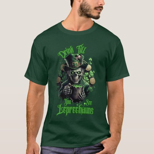 レプレチャウンサンパディーズを見るまで飲祝め Tシャツ (正面)