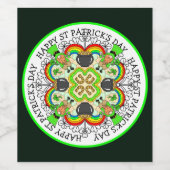 レプレチャウンサンパトリックの日のシャムロック ワインラベル (シングルラベル)