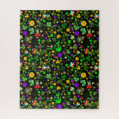 レプレチャウンシャームロックス金ゴールドコインクローバーキノコ ジグソーパズル (縦)