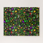 レプレチャウンシャームロックス金ゴールドコインクローバーキノコ ジグソーパズル (横)